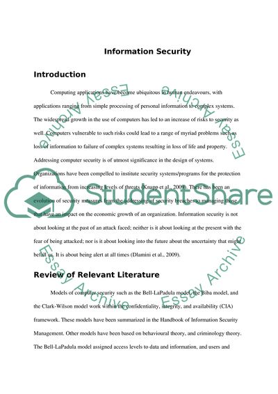 Information Security Measures