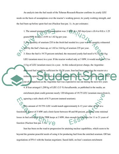 Application of OSINIT on Irans Nuclear Threat