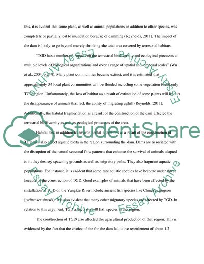 The Three Gorges Dam Project in China