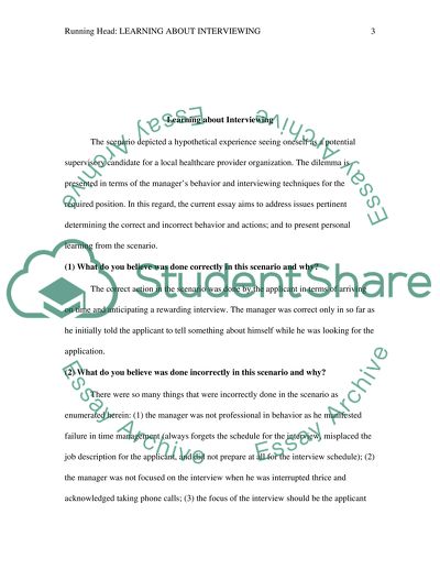 Successful Interview Process