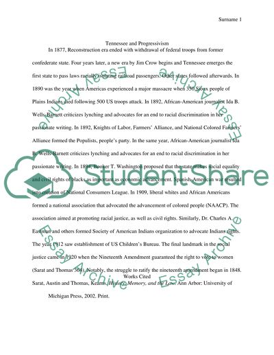 Tennessee and Progressivism