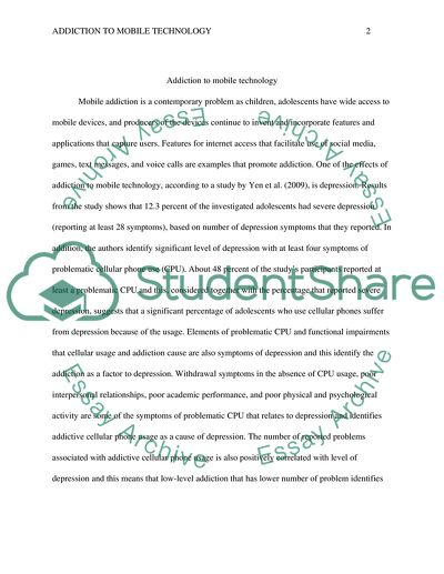 Mobile Addiction as a Contemporary Problem