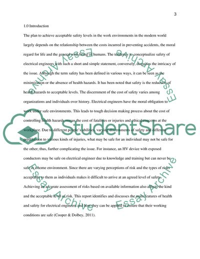 Health and Safety for Electrical Engineers