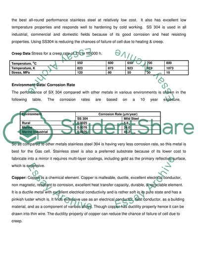 Special Design Considerations of Gas Cell