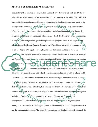 Improving UNBSJ services and facilities