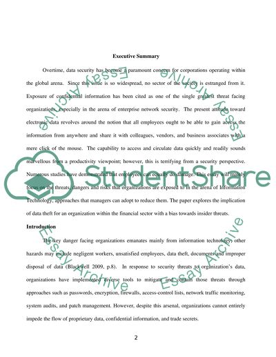 Evaluate the options at the security manager disposal to respond to organizational lost