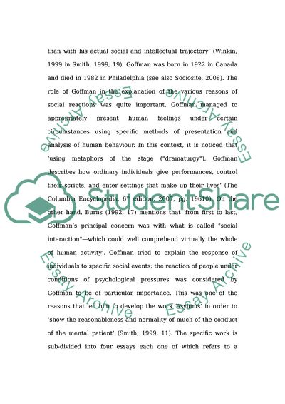 Sexism and Ageism as Seen by Parsons and Goffman