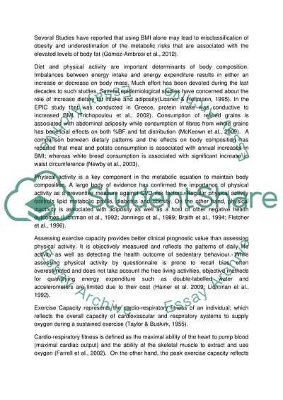 The Impact of Body Composition on Exercise Capacity