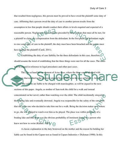 Criminal Liability Case