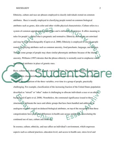 Race, ethnicity and cultures influence on health