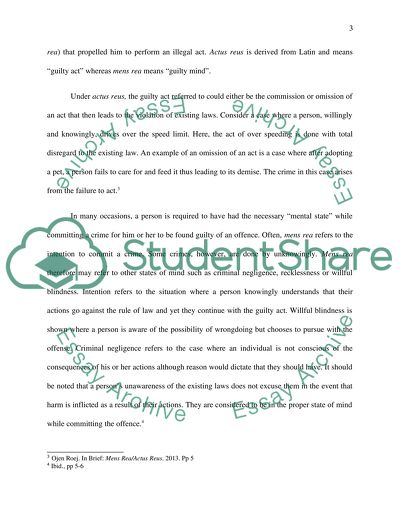 The Principle of Correspondence in Criminal Law