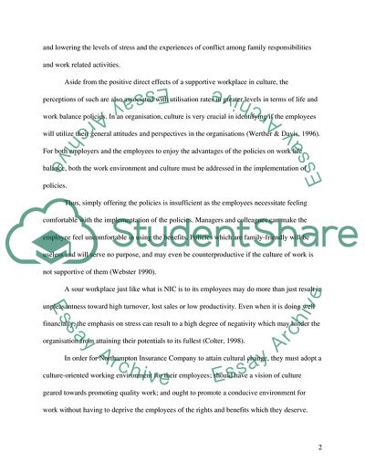 Human Resource Strategy for Northampton Insurance Company