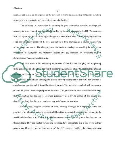 Abortion: A Bitter Reality in the 21st Century