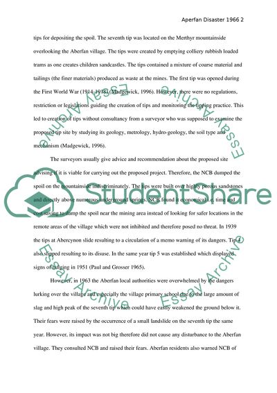 Terrible Aberfan Disaster