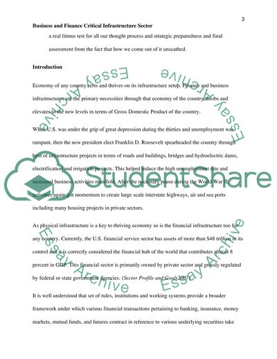 Economy and Infrastructure Sector