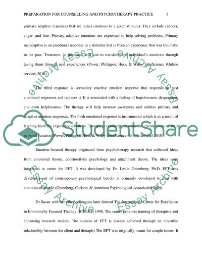 Emotion-Focused Therapy