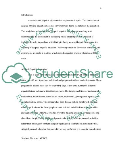 A Clear Understanding of the Adapted Physical Education