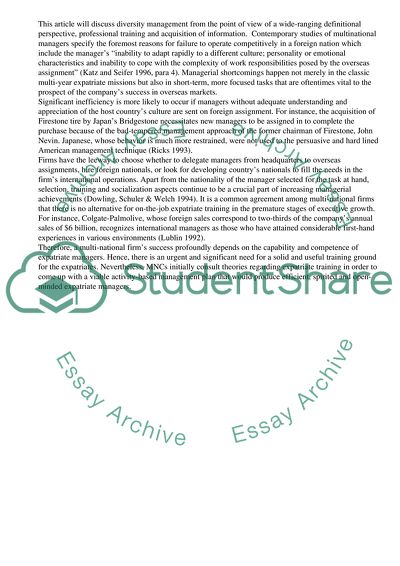 The Importance of Training Programs for Expatriates