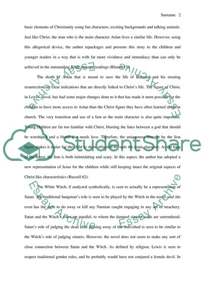 Analysis of C.S. Lewis The Lion, the Witch, and the Wardrobe by C.S Lewis