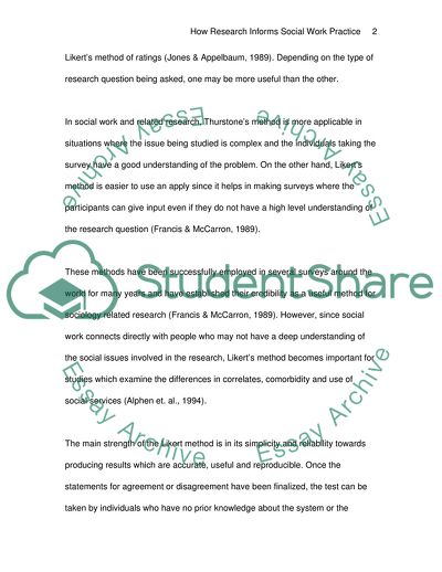 How Research Informs Social Work Practice