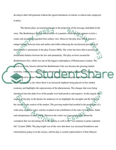 Bartholomew Fair and The Jew of Malta