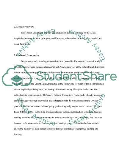 Training on Local Employees in Asian Hospitality Industry