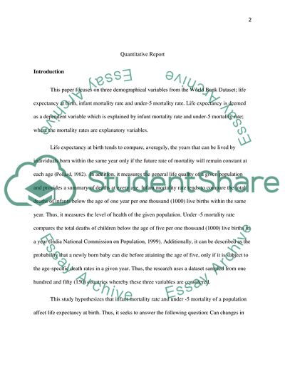 Demographical Variables from the World Bank Dataset