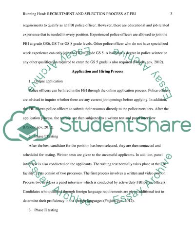 Recuitment and Selection Process