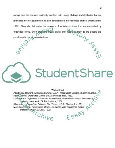 Organized Crime: Profits from Pornography and Prostitution