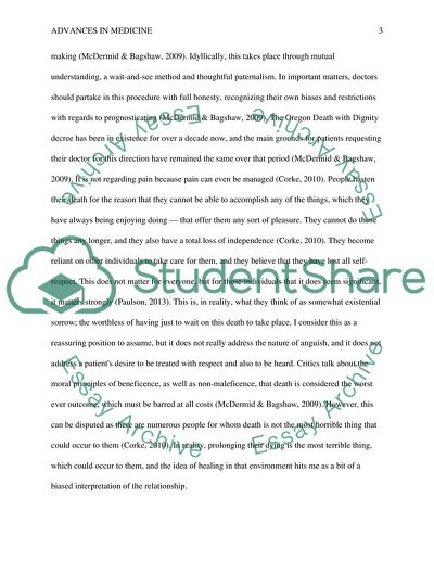 Advances in Medicine for Prolonging Life or Death