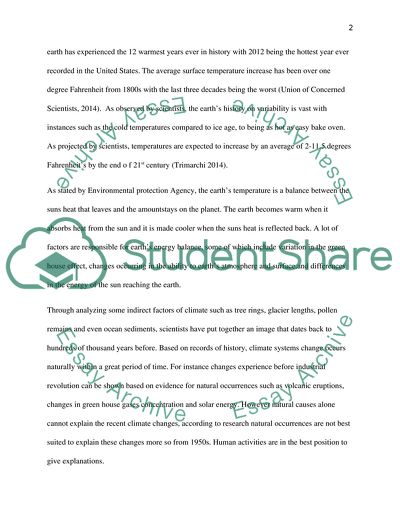 Global Warming Effects