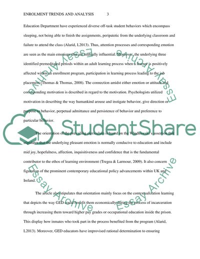 Enrollment Trends and Analysis