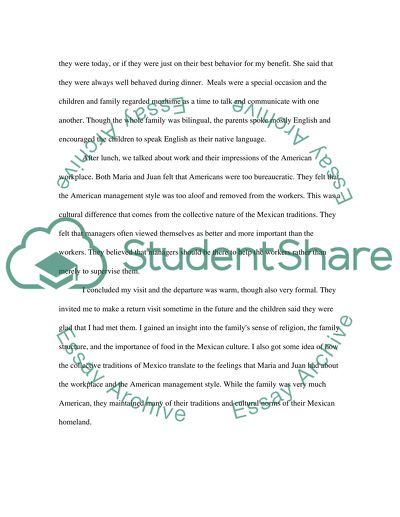 Intercultural Experience