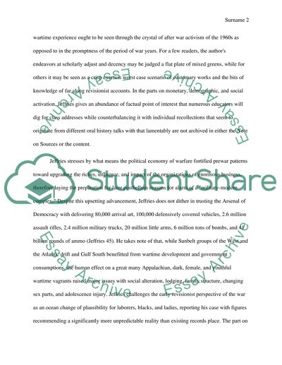 Book review Wartime America: The World War II Home Front by John W. Jeffries