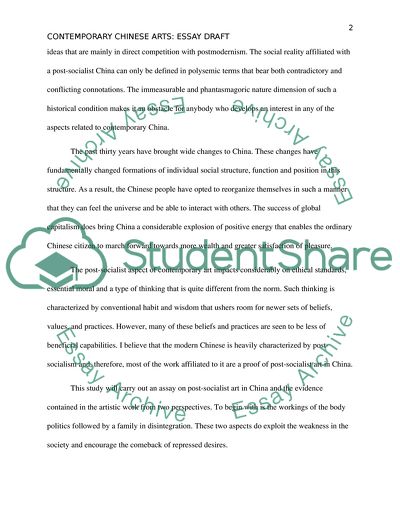 Contemporary Chinese Arts