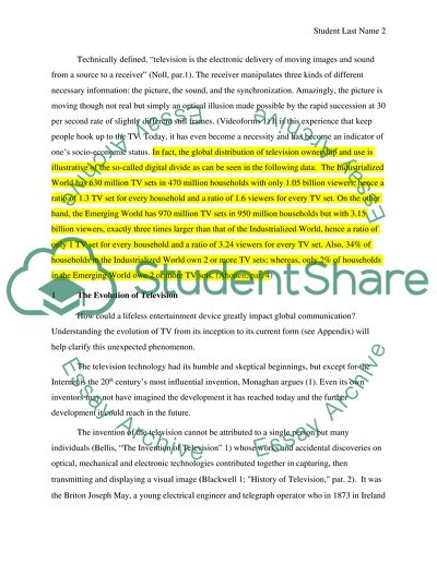 Impact of Television Technology in Global Communication