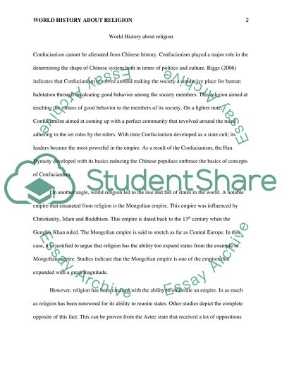 World History And Main Aspects Of Confucianism