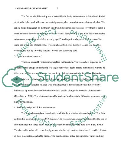 Friendship and Alcohol Use in Early Adolescence