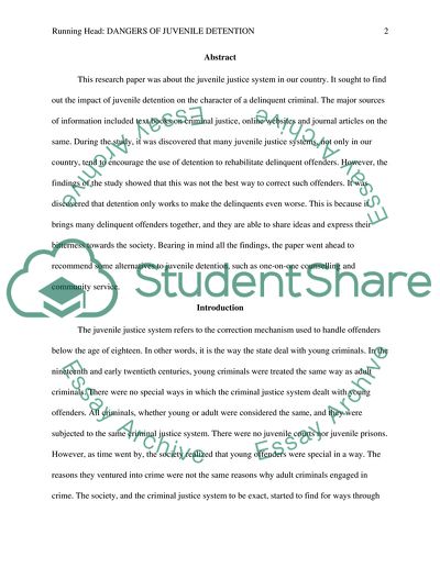 Dangers of Juvenile Detention