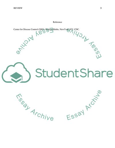 Low Birth Weight and Preterm Birth