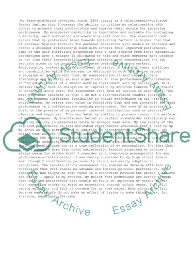 Assessment reflection paper