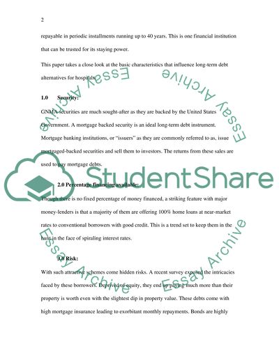 Analysis of Long Term Alternatives for a City Hospital