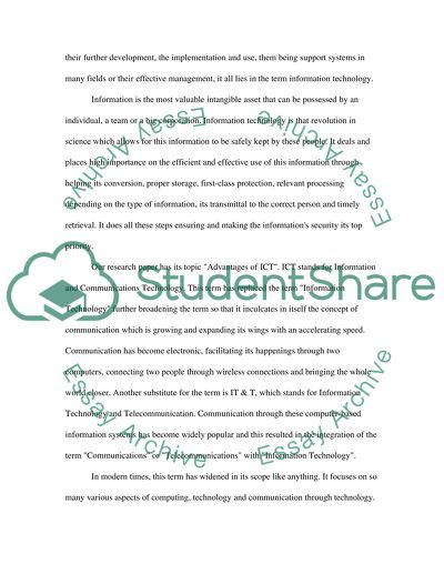 Information and Communications Technology