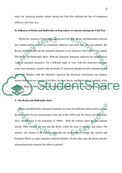 Rocky and Bullwinkle Affect on Pop Culture in America during the Cold War