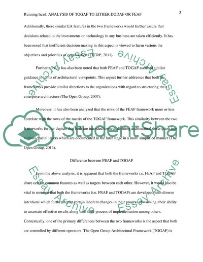 Analysis of Open Group Architectural Framework