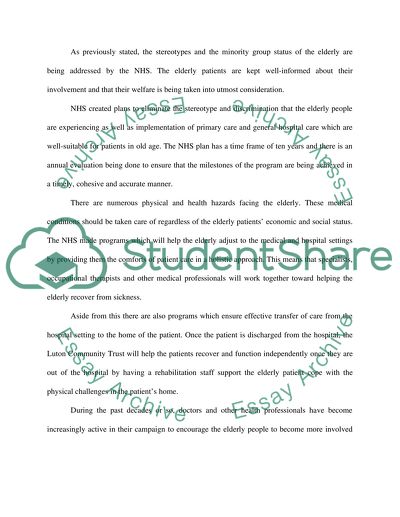 The National Health Services in UK