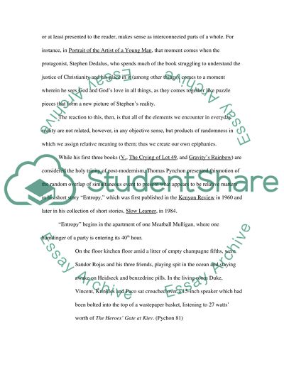 The Metaphor of False Epiphany in Literature as Explored in Thomas Pynchon and Don DeLillos Works