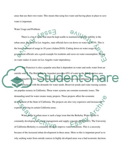 Water resource economics