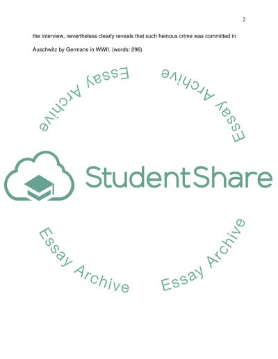 Holocaust in Auschwitz Camp