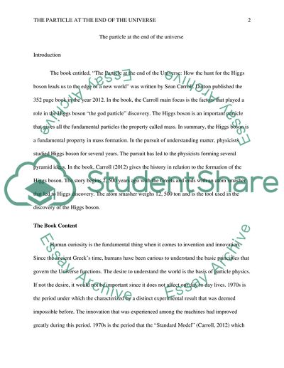 The Particle at the End of the Universe